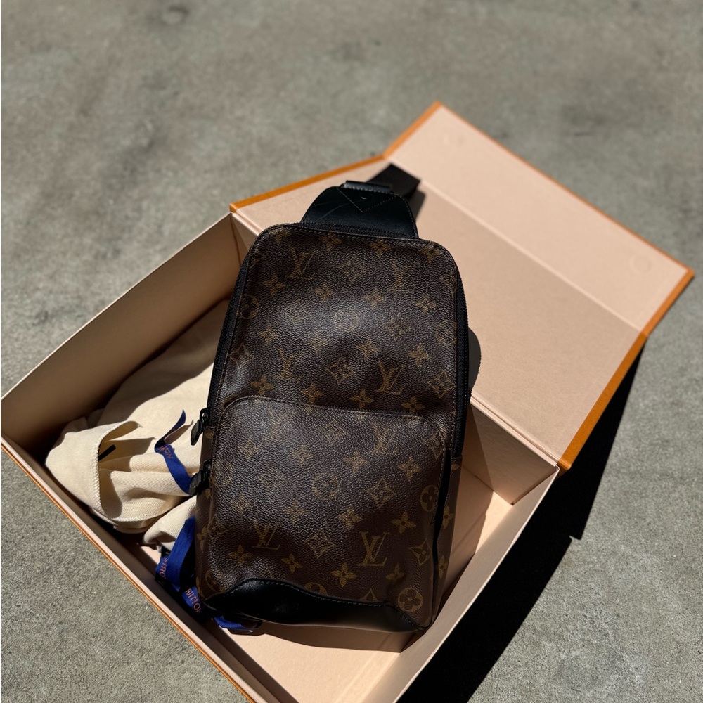 Louis Vuitton Brown and Black Belt Bag with Monogram Design - Picture 7 of 7
